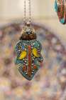 Saudi Arabia, Riyadh, Al-Dirah. Colorful jewelry at the Souq Al-Zal. Art Print